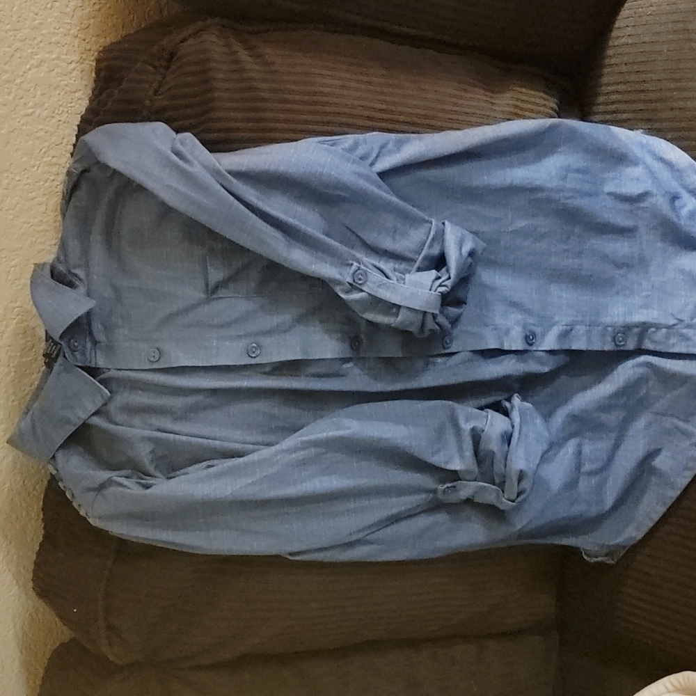 Cute blue jean flaned